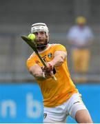 10 July 2021; Neil McManus of Antrim during the GAA Hurling All-Ireland Senior Championship preliminary round match between Antrim and Laois at Parnell Park in Dublin. Photo by Seb Daly/Sportsfile