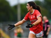 10 July 2021; Erika O'Shea of Cork during the TG4 All-Ireland Senior Ladies Football Championship Group 2 Round 1 match between Cork and Meath at St Brendan's Park in Birr, Offaly. Photo by Ray McManus/Sportsfile