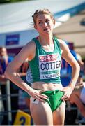 11 July 2021; Stephanie Cotter of Ireland after competing in the Women's 1500 metres during day four of the European Athletics U23 Championships at the Kadriorg Stadium in Tallinn, Estonia. Photo by Marko Mumm/Sportsfile