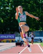 11 July 2021; Ruby Millet of Ireland competes in the Women's Long Jump during day four of the European Athletics U23 Championships at the Kadriorg Stadium in Tallinn, Estonia. Photo by Marko Mumm/Sportsfile