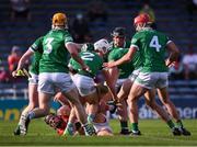 3 July 2021; Darragh Fitzgibbon of Cork is surrounded by Limerick players during the Munster GAA Hurling Senior Championship Semi-Final match between Cork and Limerick at Semple Stadium in Thurles, Tipperary. Photo by Ray McManus/Sportsfile