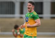 11 July 2021; Patrick McBrearty of Donegal celebrates at the final whistle of the Ulster GAA Football Senior Championship Quarter-Final match between Derry and Donegal at Páirc MacCumhaill in Ballybofey, Donegal. Photo by Stephen McCarthy/Sportsfile