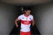 11 July 2021; Chrissy McKaigue of Derry before the Ulster GAA Football Senior Championship Quarter-Final match between Derry and Donegal at Páirc MacCumhaill in Ballybofey, Donegal. Photo by Stephen McCarthy/Sportsfile