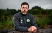 12 July 2021; Shamrock Rovers manager Stephen Bradley sits for a portrait during a Shamrock Rovers media conference at Roadstone Group Sports Club in Dublin. Photo by Seb Daly/Sportsfile