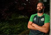12 July 2021; Shamrock Rovers goalkeeper Alan Mannus stands for a portrait during a Shamrock Rovers media conference at Roadstone Group Sports Club in Dublin. Photo by Seb Daly/Sportsfile