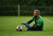 12 July 2021; Alan Mannus during a Shamrock Rovers training session at Roadstone Group Sports Club in Dublin. Photo by Seb Daly/Sportsfile
