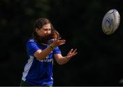 13 July 2021; Ava Burch, age 9, in action during the Bank of Ireland Leinster Rugby Summer Camp at Greystones RFC in Greystones, Wicklow. Photo by Matt Browne/Sportsfile