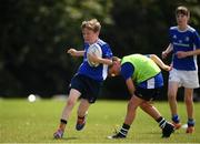 13 July 2021; Christian Staunton, age 12, in action during the Bank of Ireland Leinster Rugby Summer Camp at Greystones RFC in Greystones, Wicklow. Photo by Matt Browne/Sportsfile