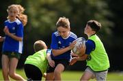 13 July 2021; James Fitzpatrick, age 11, in action during the Bank of Ireland Leinster Rugby Summer Camp at Greystones RFC in Greystones, Wicklow. Photo by Matt Browne/Sportsfile