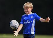 13 July 2021; Eoin McGuire, age 9, in action during the Bank of Ireland Leinster Rugby Summer Camp at Greystones RFC in Greystones, Wicklow. Photo by Matt Browne/Sportsfile