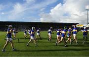 12 July 2021; Tipperary players break away after their squad photo before the Munster GAA Hurling U20 Championship Quarter-Final match between Tipperary and Waterford at Semple Stadium in Thurles, Tipperary. Photo by Piaras Ó Mídheach/Sportsfile