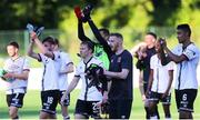 13 July 2021; Dundalk players after the UEFA Europa Conference League first qualifying round second leg match between Newtown and Dundalk at Park Hall in Oswestry, England. Photo by Gareth Everett/Sportsfile