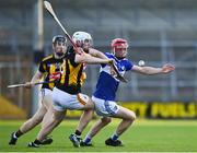 13 July 2021; James Duggan of Laois in action against Jamie Young of Kilkenny during the Leinster U20 Hurling Championship Quarter-Final match between Kilkenny and Laois at UPMC Nowlan Park in Kilkenny. Photo by Sam Barnes/Sportsfile