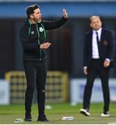 13 July 2021; Shamrock Rovers manager Stephen Bradley during the UEFA Champions League first qualifying round second leg match between Shamrock Rovers and Slovan Bratislava at Tallaght Stadium in Dublin. Photo by Eóin Noonan/Sportsfile