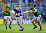10 July 2021; Kevin Fahey of Tipperary in action against Gavin Crowley of Kerry during the Munster GAA Football Senior Championship Semi-Final match between Tipperary and Kerry at Semple Stadium in Thurles, Tipperary. Photo by Piaras Ó Mídheach/Sportsfile