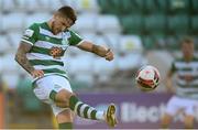 13 July 2021; Lee Grace of Shamrock Rovers during the UEFA Champions League first qualifying round second leg match between Shamrock Rovers and Slovan Bratislava at Tallaght Stadium in Dublin. Photo by Stephen McCarthy/Sportsfile