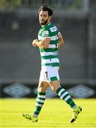 13 July 2021; Richie Towell of Shamrock Rovers during the UEFA Champions League first qualifying round second leg match between Shamrock Rovers and Slovan Bratislava at Tallaght Stadium in Dublin. Photo by Stephen McCarthy/Sportsfile