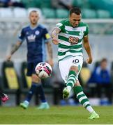 13 July 2021; Graham Burke of Shamrock Rovers during the UEFA Champions League first qualifying round second leg match between Shamrock Rovers and Slovan Bratislava at Tallaght Stadium in Dublin. Photo by Stephen McCarthy/Sportsfile