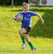 14 July 2021; Mack O'Neill, age 8, in action during the Bank of Ireland Leinster Rugby Summer Camp at Longford RFC in Longford. Photo by Matt Browne/Sportsfile