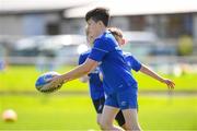 14 July 2021; Paddy Reilly, age 11, in action during the Bank of Ireland Leinster Rugby Summer Camp at Longford RFC in Longford. Photo by Matt Browne/Sportsfile
