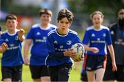 14 July 2021; Andrew Johnston, age 12, in action during the Bank of Ireland Leinster Rugby Summer Camp at Longford RFC in Longford. Photo by Matt Browne/Sportsfile