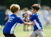 14 July 2021; Harry Mowles, right, during the Bank of Ireland Leinster Rugby Summer Camp at Terenure College RFC in Dublin. Photo by Harry Murphy/Sportsfile
