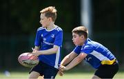 14 July 2021; James O'Neill, left, and Graham Wildish, during the Bank of Ireland Leinster Rugby Summer Camp at Terenure College RFC in Dublin. Photo by Harry Murphy/Sportsfile