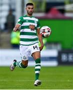 13 July 2021; Danny Mandroiu of Shamrock Rovers during the UEFA Champions League first qualifying round second leg match between Shamrock Rovers and Slovan Bratislava at Tallaght Stadium in Dublin. Photo by Eóin Noonan/Sportsfile