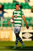 13 July 2021; Graham Burke of Shamrock Rovers during the UEFA Champions League first qualifying round second leg match between Shamrock Rovers and Slovan Bratislava at Tallaght Stadium in Dublin. Photo by Eóin Noonan/Sportsfile