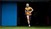 14 July 2021; Clare captain Sean Rynne leads his side out to the pitch before the 2021 Electric Ireland Munster GAA Hurling Minor Championship Quarter-Final match between Clare and Cork at Semple Stadium in Thurles, Tipperary. Photo by Eóin Noonan/Sportsfile