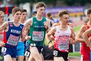 15 July 2021; Cian McPhillips of Ireland competing in the Men's 1500m Heat during day one of the European Athletics U20 Championships at the Kadriorg Stadium in Tallinn, Estonia. Photo by Marko Mumm/Sportsfile
