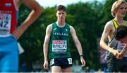 15 July 2021; Cian McPhillips of Ireland after competing in round one of the Men's 1500m during day one of the European Athletics U20 Championships at the Kadriorg Stadium in Tallinn, Estonia. Photo by Marko Mumm/Sportsfile