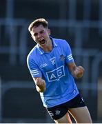 15 July 2021; Mark Lavin of Dublin celebrates after scoring his side's second goal during the EirGrid Leinster GAA Football U20 Championship Semi-Final match between Meath and Dublin at Páirc Tailteann in Navan, Meath. Photo by Sam Barnes/Sportsfile