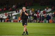 15 July 2021; Bohemians manager Keith Long after during the UEFA Europa Conference League first qualifying round second leg match between Bohemians and Stjarnan at the Aviva Stadium in Dublin. Photo by Harry Murphy/Sportsfile