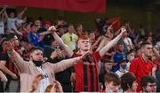 15 July 2021; Bohemians supporters celebrate after the UEFA Europa Conference League first qualifying round second leg match between Bohemians and Stjarnan at the Aviva Stadium in Dublin. Photo by Harry Murphy/Sportsfile