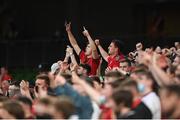 15 July 2021; Bohemians supporters during the UEFA Europa Conference League first qualifying round second leg match between Bohemians and Stjarnan at the Aviva Stadium in Dublin. Photo by Seb Daly/Sportsfile