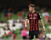 15 July 2021; Rory Feely of Bohemians during the UEFA Europa Conference League first qualifying round second leg match between Bohemians and Stjarnan at the Aviva Stadium in Dublin. Photo by Seb Daly/Sportsfile