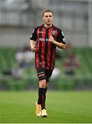 15 July 2021; Liam Burt of Bohemians during the UEFA Europa Conference League first qualifying round second leg match between Bohemians and Stjarnan at the Aviva Stadium in Dublin. Photo by Seb Daly/Sportsfile