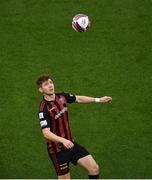 15 July 2021; Rory Feely of Bohemians during the UEFA Europa Conference League first qualifying round second leg match between Bohemians and Stjarnan at the Aviva Stadium in Dublin. Photo by Ben McShane/Sportsfile