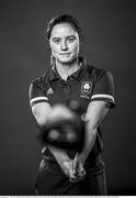 2 July 2021; (EDITOR'S NOTE; Image has been converted to black & white) Golfer Leona Maguire during a Tokyo Team Ireland Announcement for Golf at the Sport Ireland Campus in Dublin. Photo by Ramsey Cardy/Sportsfile