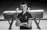 2 July 2021; (EDITOR'S NOTE; Image has been converted to black & white) Gymnast Rhys McClenaghan during a Tokyo 2020 Team Ireland Announcement for Gymnastics at the Sport Ireland Campus in Dublin. Photo by Ramsey Cardy/Sportsfile