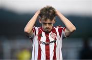16 July 2021; Ciaron Harkin of Derry City following the SSE Airtricity League Premier Division match between Derry City and Shamrock Rovers at the Ryan McBride Brandywell Stadium in Derry. Photo by David Fitzgerald/Sportsfile