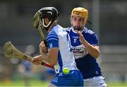 17 July 2021; Conor Gleeson of Waterford in action against Charles Dwyer of Laois during the GAA Hurling All-Ireland Senior Championship Round 1 match between Laois and Waterford at UPMC Nowlan Park in Kilkenny. Photo by Harry Murphy/Sportsfile