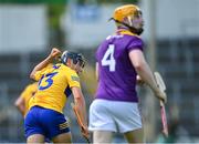 17 July 2021; David Reidy of Clare celebrates scoring a point during the GAA Hurling All-Ireland Senior Championship Round 1 match between Clare and Wexford at Semple Stadium in Thurles, Tipperary. Photo by Piaras Ó Mídheach/Sportsfile