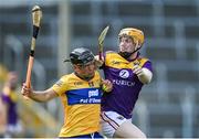 17 July 2021; David Reidy of Clare is tackled by Simon Donohoe of Wexford during the GAA Hurling All-Ireland Senior Championship Round 1 match between Clare and Wexford at Semple Stadium in Thurles, Tipperary. Photo by Piaras Ó Mídheach/Sportsfile