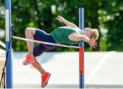 17 July 2021; Diarmuid O'Connor of Ireland competing in the high jump event of the men's decathlon during day three of the European Athletics U20 Championships at the Kadriorg Stadium in Tallinn, Estonia. Photo by Marko Mumm/Sportsfile