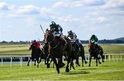 17 July 2021; Mooneista, with Colin Keane up, centre, race clear of the pack on their way to winning the Paddy Power Sapphire Stakes at The Curragh Racecourse in Kildare. Photo by David Fitzgerald/Sportsfile