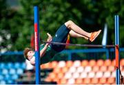 17 July 2021; Diarmuid O'Connor of Ireland competing in the high jump event of the men's decathlon during day three of the European Athletics U20 Championships at the Kadriorg Stadium in Tallinn, Estonia. Photo by Marko Mumm/Sportsfile