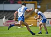 17 July 2021; Calum Lyons of Waterford celebrates after scoring his side's second goal during the GAA Hurling All-Ireland Senior Championship Round 1 match between Laois and Waterford at UPMC Nowlan Park in Kilkenny. Photo by Harry Murphy/Sportsfile