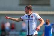 17 July 2021; David McMillan of Dundalk celebrates after scoring his side's first goal during the SSE Airtricity League Premier Division match between Dundalk and Finn Harps at Oriel Park in Dundalk, Louth. Photo by Michael P Ryan/Sportsfile